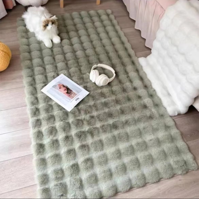 Modern Colorful Soft Velvet Shaggy Plush Living Room Tapis Polyester Floor Carpets and Rugs