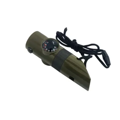 Multifunctional Outdoor Compass Whistle Emergency Survival Loud Safety Signaling Expedition Hiking Camping Novelty Gift