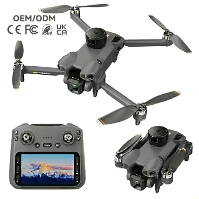 Wholesale AE51 Mini Drone 4K Professional FPV RC Quadcopter with Dual Camera and Scree Remote Control for Christmas Gift Toys
