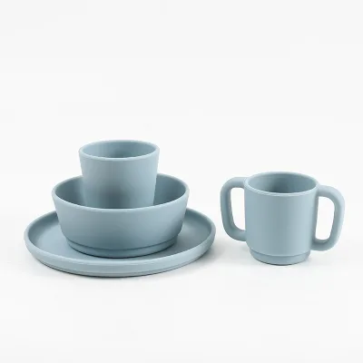 Food Grade Silicone Tableware for Baby for Dinner Plate Water Cup and Bowl for Supplementing Baby Food