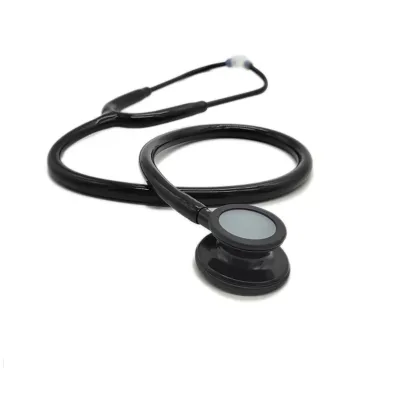 Custom Good Quality Dual Head Black Stetoscope Medical Stethoscope Cardiology Estetoscopio