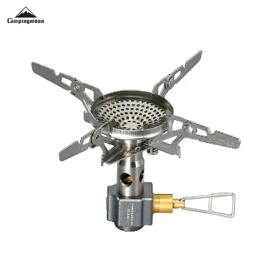 Outdoor Mini Rocket Stove Cooking Furnace Portable Gas Stove Stainless Steel Camping Hiking Cooking Gas Stove
