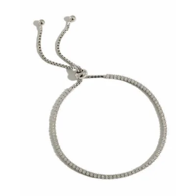 Adjustable Cubic Zircon Cup Chain Custom Bracelets Crystal Bracelet 925 Silver Bracelet