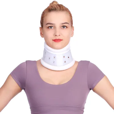 Hard Collar Plastic PVC Neck Head Brace Cervical Immobilizer With Chin Support Universal Rigid Collars for Kinds Orthopedic