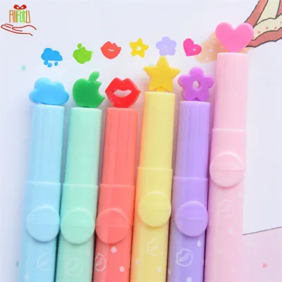 Korean Design Students Stationery Highlighter Pen Star Stamp Pen Hot Stamp Pen