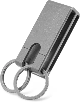 Mecarmy CH26 Titanium Keychain Clip Belt One-piece Antirust EDC Key Holder Quick-access Key Organizer Molle Loops Hiking