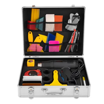 7mo Hot Sale Car Film Professional Hot Air Gun Vehicle Vinyl Wrap Window Tint Film Tool Kit Set
