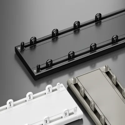Custom 6063-T5 Aluminum Double Curtain Track Rail POM Rollers 50kg/m Load Capacity Hidden Screw Mount OEM Factory Wholesale