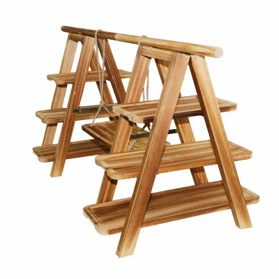 Wooden Cupcake Stand, 3 Tier Cupcake Display Stand for Dessert Display Dessert Stands with Serving Tray Foldable Stand for Party