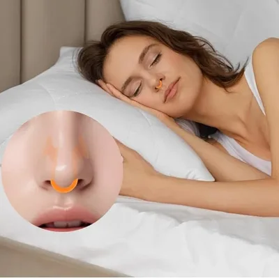 Anti Ronflement Silicone Nasal Dilator Stop Snoring Nasal Clip Improved Breathing and Sleep Quality