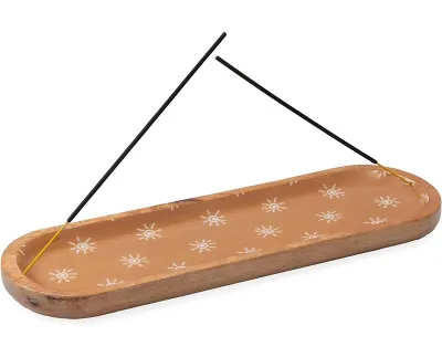 Wooden Incense Tray Burner Holder for Sticks Premium Product in Incense and Incense Holders Category