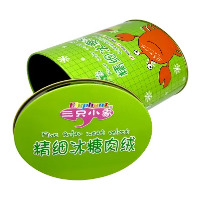 Oval tin egg shape candy tin Irregular shape cookie tin box