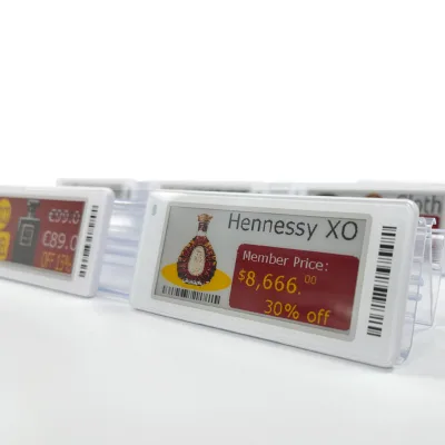 2.4GHz 2.9Inch Esp32 Digital Clothing Price Tags Shelf Talkers 4Color Api Ble5.0 Nfc Esl Electronic Shelf Label Edp Eink Display