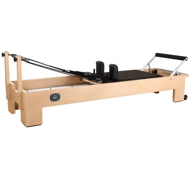 Smooth Premium Hot Yoga Pilates Reformer Business Custom Wood Refomer Pilates Sports Gym