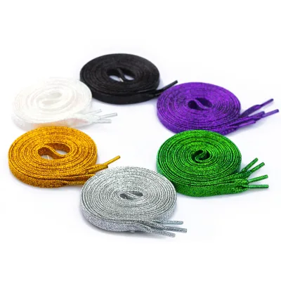 Wholesale Colorful Flat Shoelaces Sneaker Shoe Laces Colorful Decorative Shoelaces Custom Shoelaces