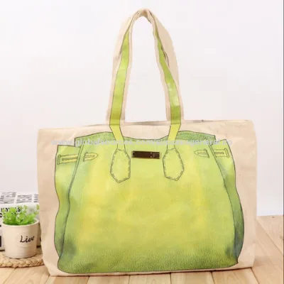 High quality fashion printed canvas tote bag
