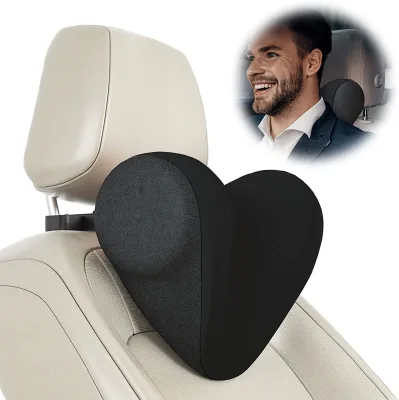 Comfortable Car Neck Pillow Adjustable Auto Seat Headrest Pillow for Driver Seat Memory Foam Cushion