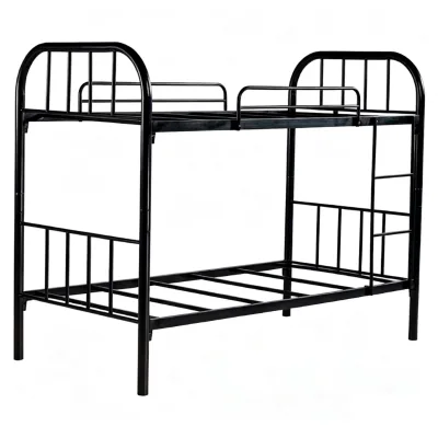 Space Saving Hostel Bedroom Furniture CE Certified Wholesale Heavy Duty Stackable Metal Bed Frame