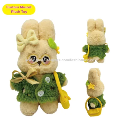 Custom Soft Rabbit Keychain Plush Toy Stuffed Animal
