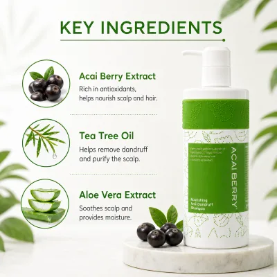 Nourishing Anti Dandruff Shampoo for Itchy Scalp and Flaky Hair