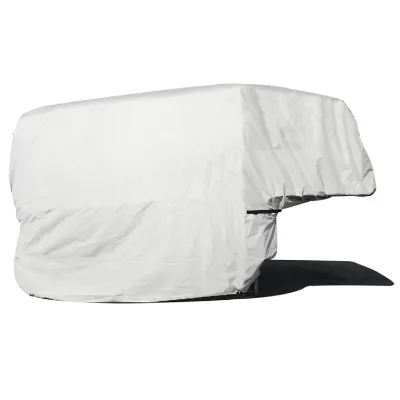 Premium Waterproof Windproof All Season Gutter Guard Secure Fit 10 to 12 Ft Truck Camper Cover for Dealer Lots