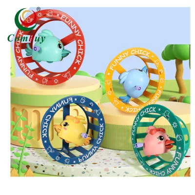 Baby Gift COMBUY Educational Wind-Up Plastic Roller Pull Back Chick Toy