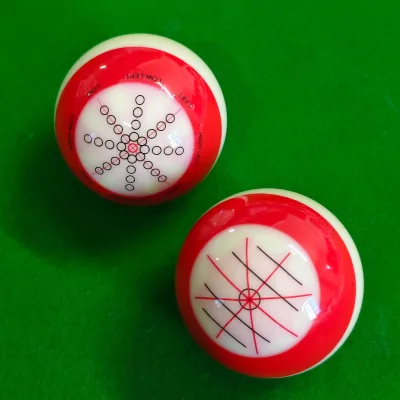 Queying Pool Resin White Cue Ball 8-Ball Black Balls 57.2mm Practice Balls