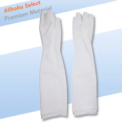 Disposable Sterile Elbow Length Surgical Gloves for Medical and Veterinary Use