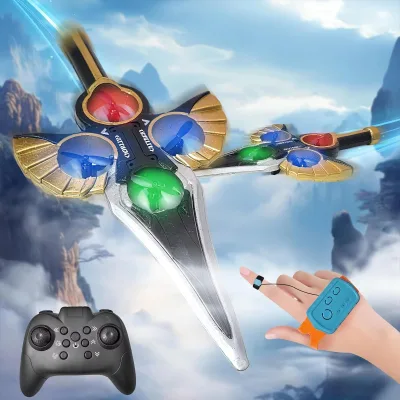 Flying Sword Drone Hand Controlled Rc Glider Flying Toys Gesture Control Foam Model for Kids Outdoor