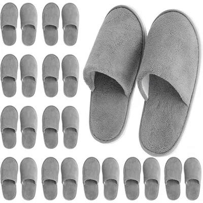 Personalized White Disposable Hotel Slippers High Quality Hotel Spa Slipper Room Slippers