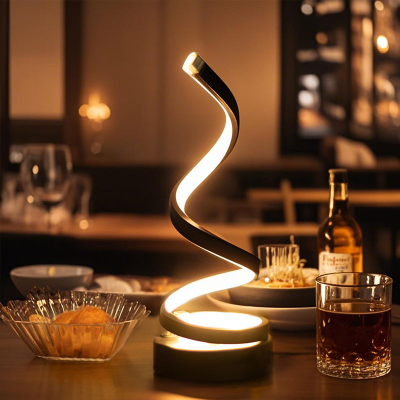 Alien Desk Lamp Bedside Three Color Dimming Small Night Light Creative Restaurant Coffee Shop Luminous Decorative Table Light