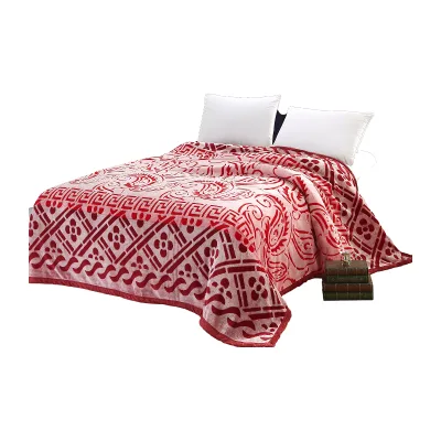 FY High Quality Custom Print Jacquard Wool Blankets Custom Blanket for Bedroom
