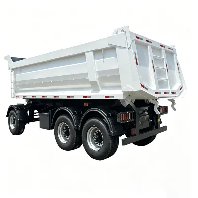 U Shape Tipper Trailer, Stable Tri Axle Structure, Efficient Discharging, Reliable for Bulk Cargo Logistics Transportation