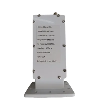 Highfly Engineering Type 5G 3742C Low Loss High Gain 20K Waterproof High Definition 3.7-4.2GHz C BAND LNB