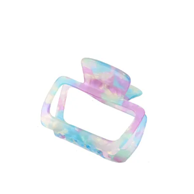 Stylish and Elegant Hollow square apple Clip Acetate Hair Claw Clip for Women