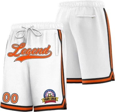 Wholesale Printed Kids Mens Basketball Shorts Retro Sublimation Design Embroidery Logo Quick Dry Mesh Sportswear Pocket Teams
