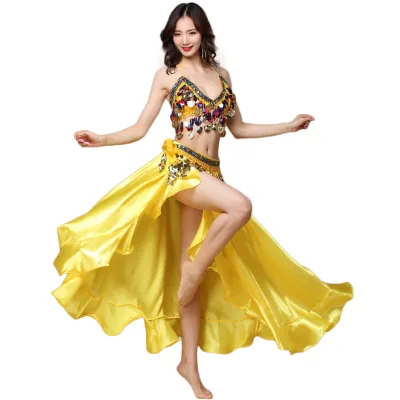 High Quality Hand-made Women Stage Wear,sequin & Tassel Fringe Bollywood for Bellydance