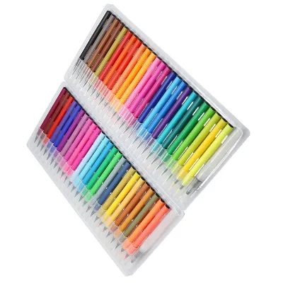 Colored Refillable Flexible Tip 20 Colors Watercolor Brush Pen for Art Painting