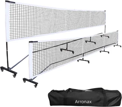 Durable and Portable Pickleball Net 22 Feet Wide Customized Size Adjustable Pickleball Paddle Net