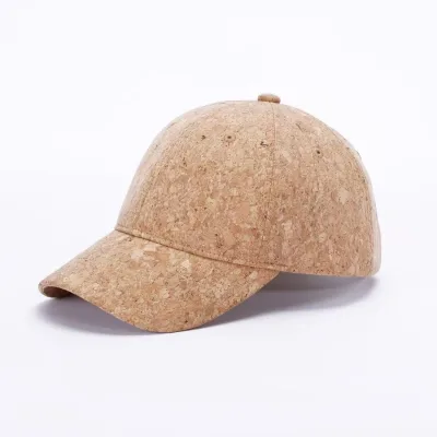 Custom Wholesale Cork Baseball Caps Eco-Friendly Natural Cork Hats with Logo for Sustainable Fashion Brands Bulk