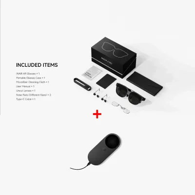 INAIR 2 PRO Set AI Smart AR Glasses | Reality/Virtual Switch | 135" 120Hz Display | Multi-Screen & Ultra-Wide Modes