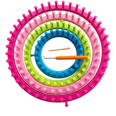 DIY Hand Knitting Machine Sewing Accessories Loom Needlework Kit Fashion Portable Plastic Circular Knit Weaving Handmade Scarf
