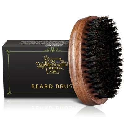 High Quality Shaving Wooden Beard With Boar Bristle Hair Brush