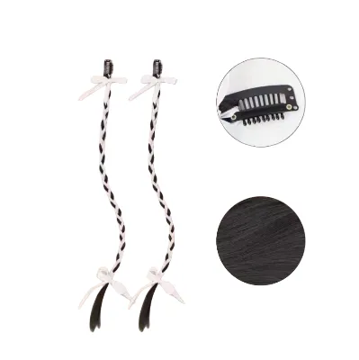 Cheap Price Easy To Wear Braids Hair Extension For Girls Synthetic High Temperature Fiber Braiding Hair White Ribbon Braid