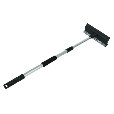 CARCATICZ Hot-Selling Aluminum Long Handle Telescopic 2-in-1 Window Squeegee with Rubber Blade for Car
