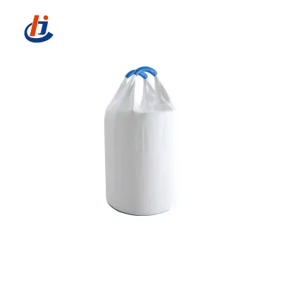 FIBC Jumbo Woven PP Tubular Bulk Bag Star Bottom One Loop Design Two Loop Lifting Belt Breathable Feature High Loading Capacity