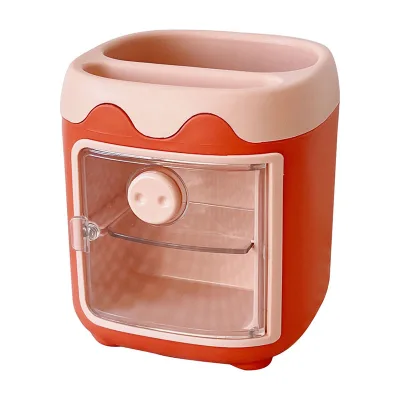 Bview Art Cartoon Pig Desktop Storage Decorative Desk Pen Holder Organizer for Home Office School