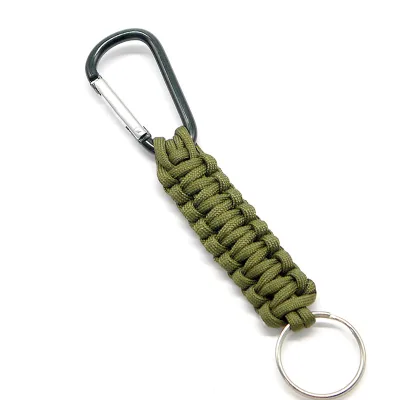 Safety Keychain D-ring Shape Strap Small Carabiner Clips Belt Set Metal Outdoor Mountain Climbing Buckle