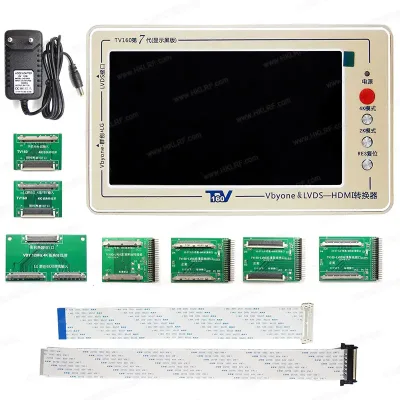 TV160 7th Generation LVDS Turn VGA Converter With Display LCD/LED TV Mainboard Tester for Lcd Led TV Kit Repairs