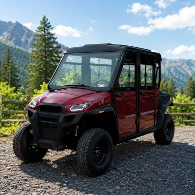 Electric Recreational UTV 4 Passenger 4WD 15kW off Road Vehicle with 72V 173Ah LiFePO4 Battery 50km/h 25 Grade 70-90km Range